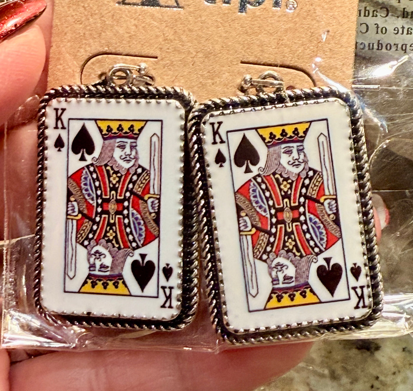 King of Spades Earrings