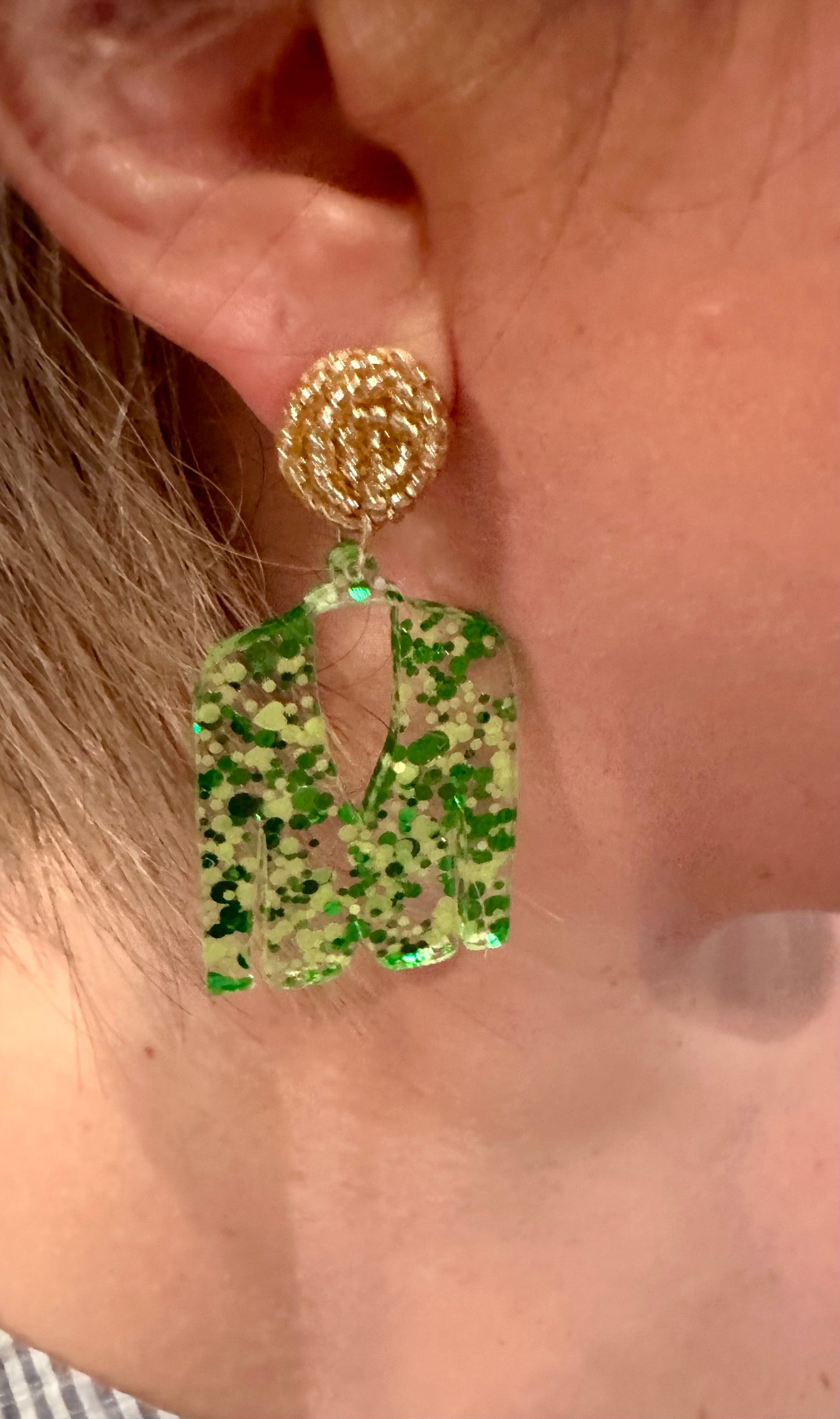 The Champion’s Jacket earrings