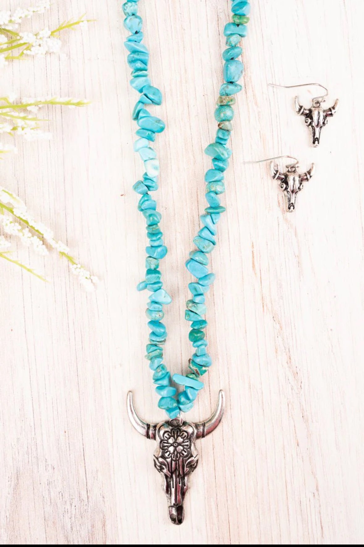 Turquoise stone Necklace set