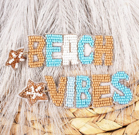 Beach Vibes Seed Bead earrings