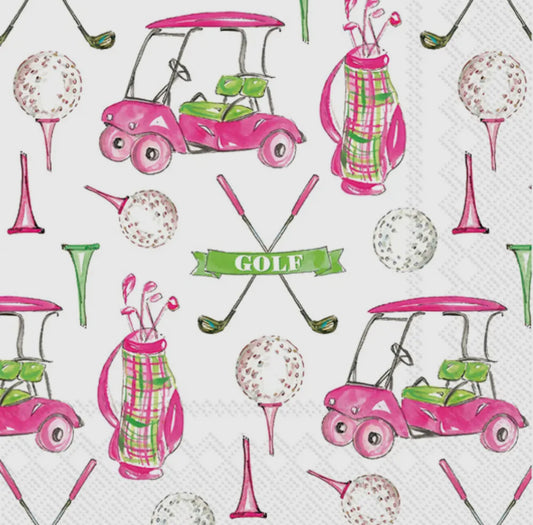 Cocktail napkins- Girly Golf
