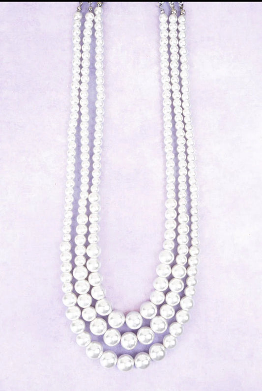 Layered Pearl Necklace