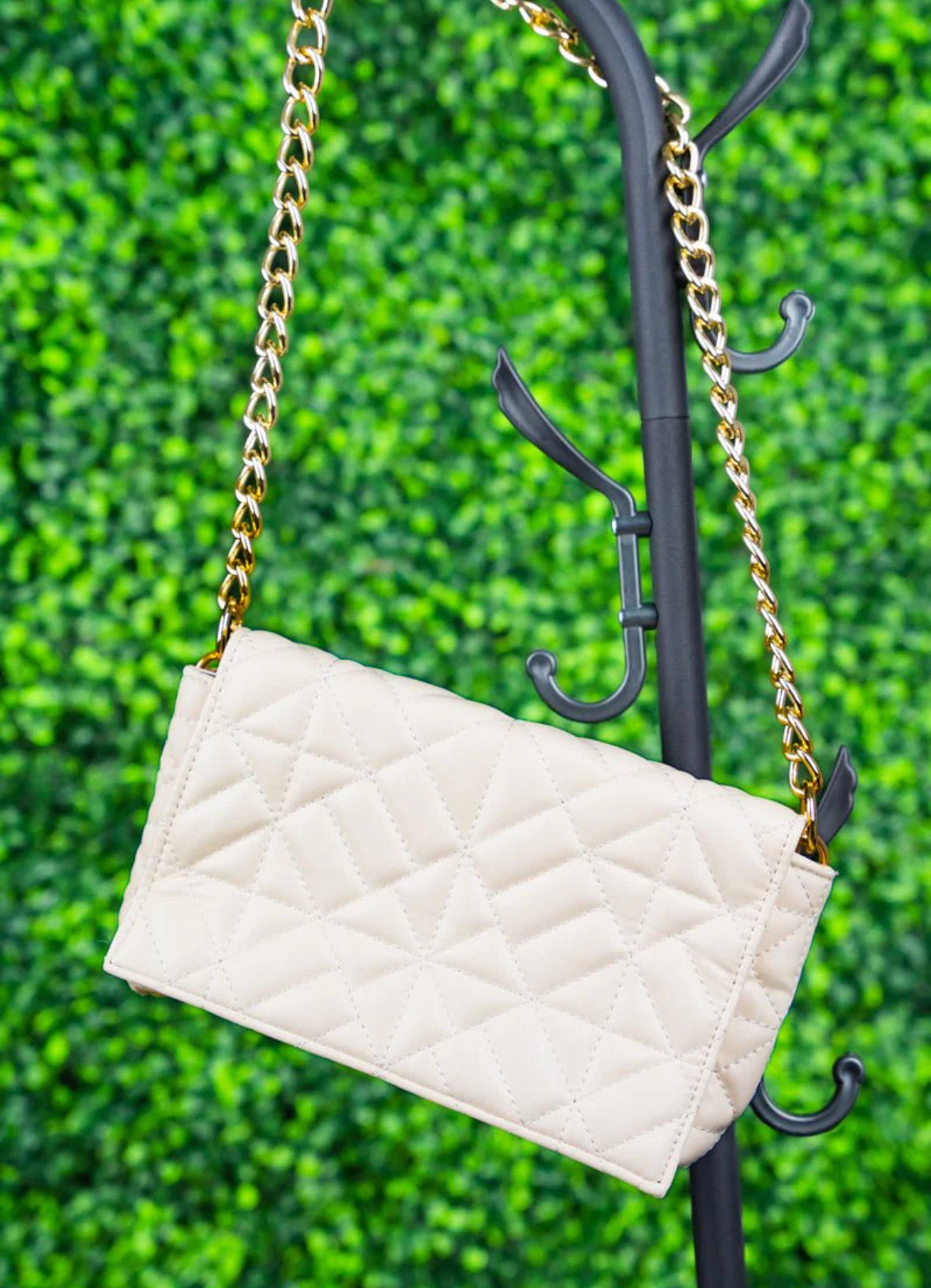 City styles Ivory Faux leather bag