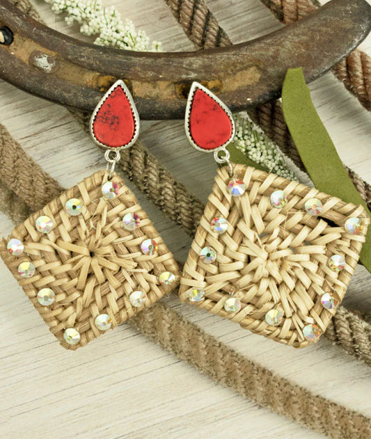 Red Bahama Earrings