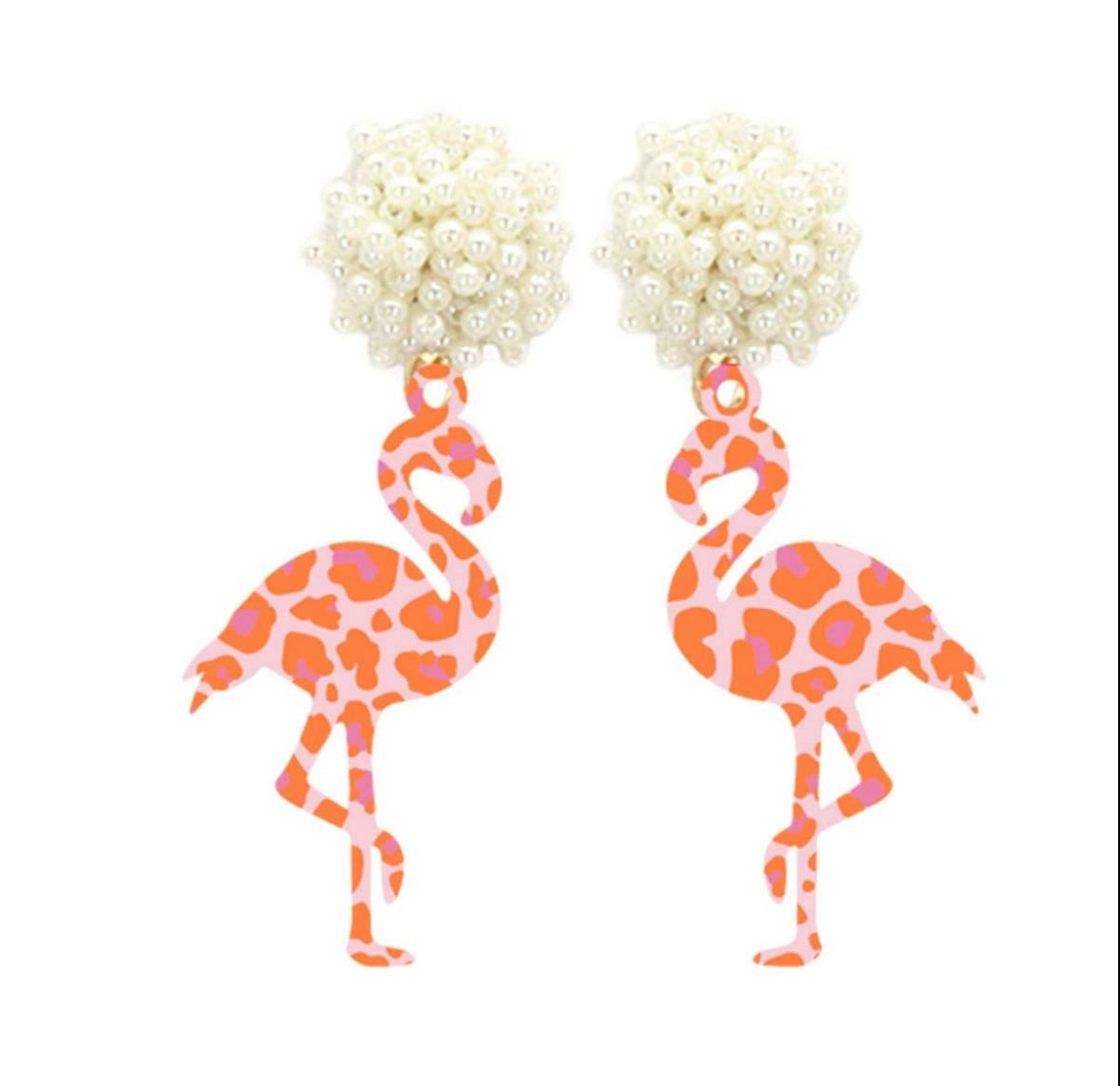 Flirty Flamingo Earrings