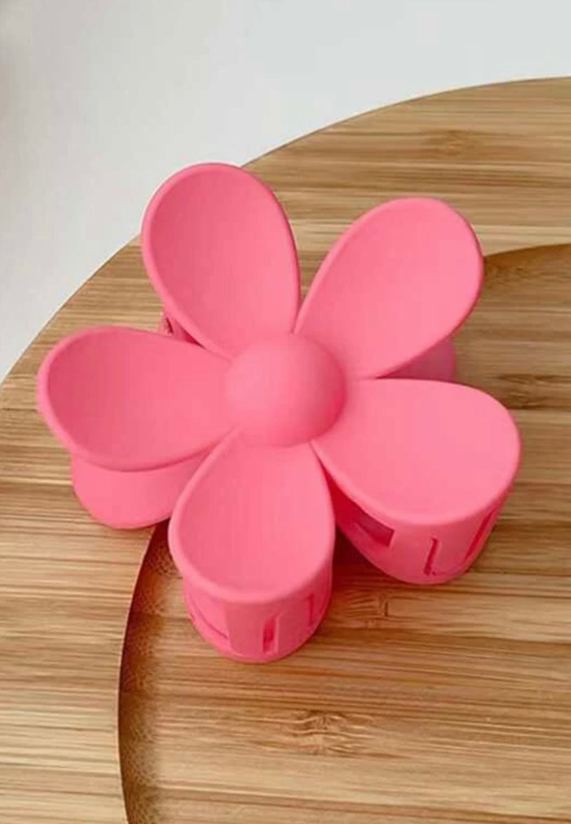 Flower (pink) hair clip