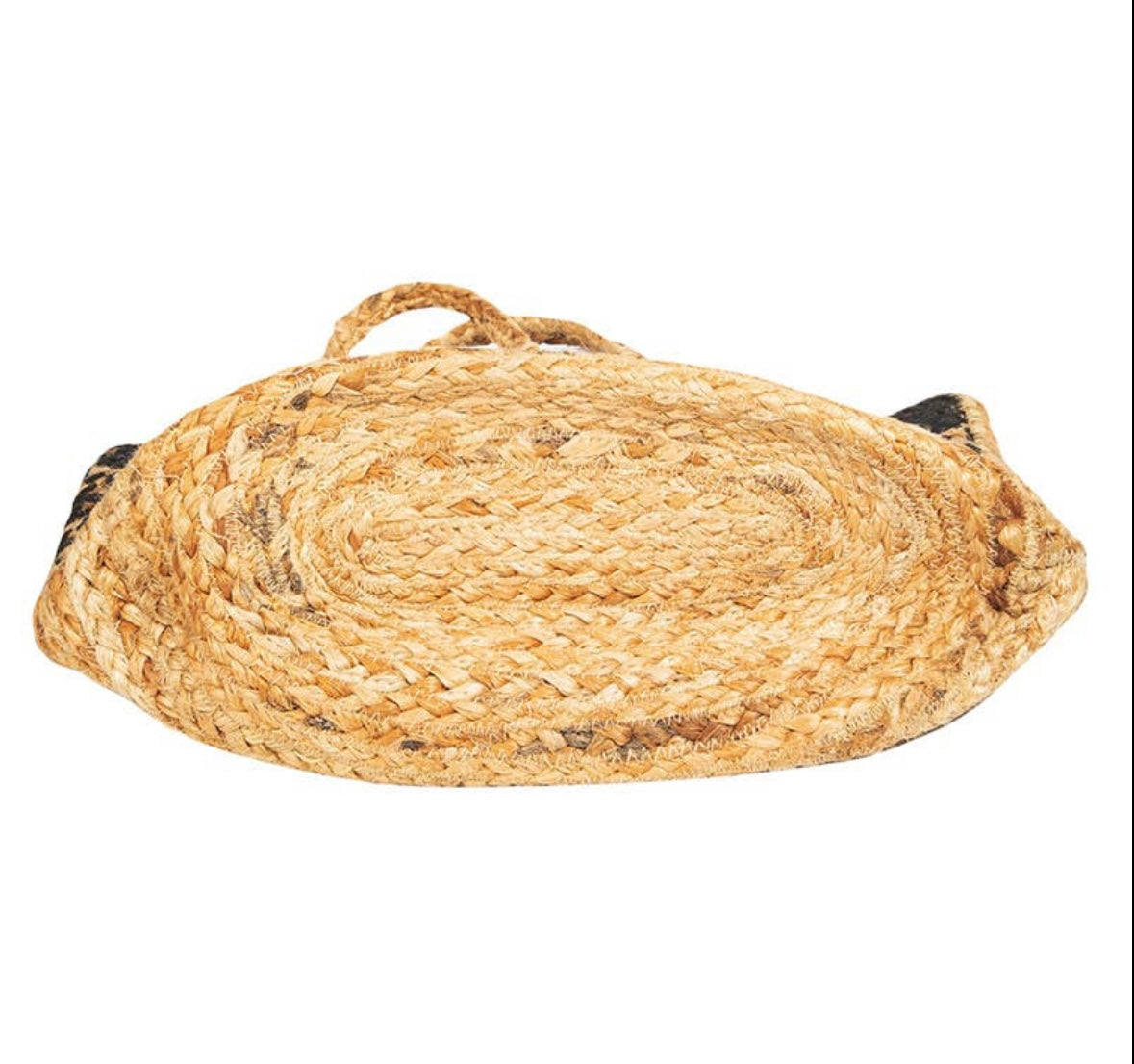 Leopard Straw Braided Jute Bag